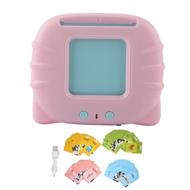 Tarjetas didácticas para niños pequeños, juguetes educativos, 112 tarjetas didácticas, juguetes de aprendizaje para niños pequeños de 2 a 4 años, color rosa