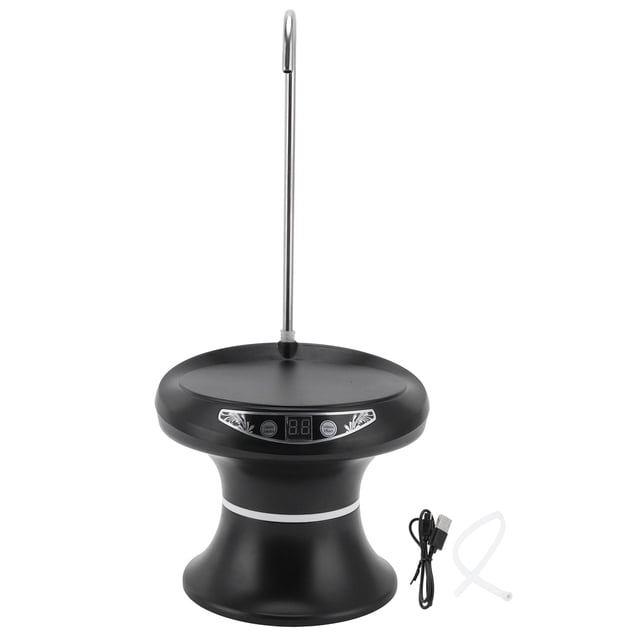 Dispensador de agua potable de escritorio, bomba eléctrica automática de agua embotellada para el hogar y la oficina, color negro