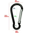 thumbnail image 4 of Paracord Planet Spring Opening Carabiners – Aluminum EDC Accessory Clips – 6 Vibrant Colors – Red, 100 Pack, 4 of 4