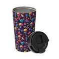 thumbnail image 2 of Daiia colorful Skull Retro Printed Stainless Steel Tumbler with Lid and Straw, Double Wall Vacuum Insulated Coffee Tumbler Travel Coffee Mug with Leak Proof Lid, 2 of 8