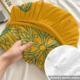 thumbnail image 4 of Cal.King Size Fitted Sheet Set - Orange Yellow Blue Starfish 3 Piece Bedding Sets 16" Deep Pocket Fitted Sheet with 2 Pillowcases, Summer Beach Coastal Modern Brushed Microfiber Luxury Bed Sheets, 4 of 9