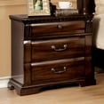 thumbnail image 2 of Gorgeous Transitional 3pc Bedroom Furniture Queen Size Bed 2x Nightstands Cherry Color Solid wood Posts HB FB, 2 of 10