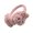 Pink, variant on Winter Cute Rabbit Shape Earmuffs Girls Cute Solid Color Warm Earmuffs Outdoor Ear Warmer Soft Earflap Furry Ear Covers Pink