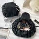 thumbnail image 4 of Drawstring Makeup Bag Portable Waterproof Toiletry Bag Large Capacity Travel Wash Bag, 4 of 5