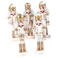 thumbnail image 3 of Paquete de 5 Adornos Colgantes de Cascanueces Navideños, Figuras Decorativas Navideñas, Esculturas, Colgantes para Festivales Y Oficinas., 3 of 9