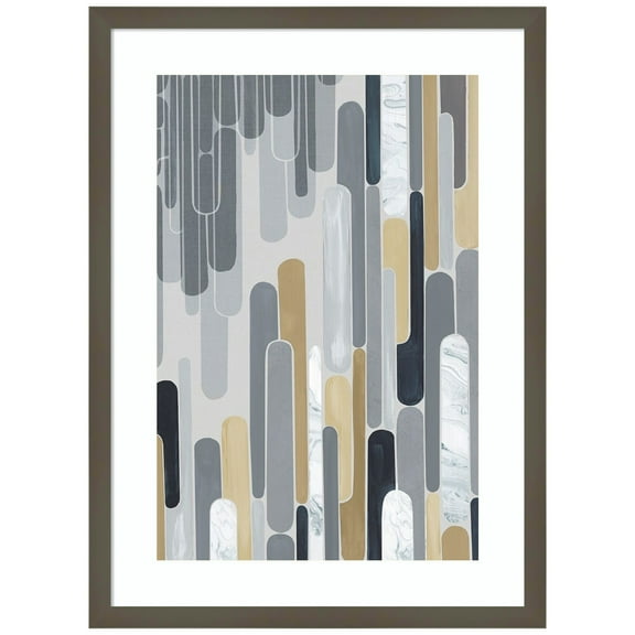Amanti Art Stream of Consciousness II Wood Framed Wall Art Print