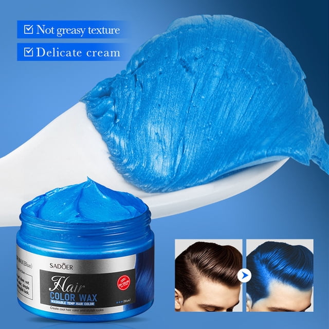 Cera para Peinar Cabello Colorida | Pomada Voluminizadora Natural con Acabado Mate | Hidratante con Fijación Duradera | Fácil de Enjuagar | Varias Opciones de Color | 120g | Para Peinados Más Llenos