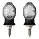 thumbnail image 1 of 2 bombillas de luz indicadora de señal de giro de motocicleta universales negras de 12 V, 1 of 5