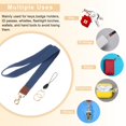 thumbnail image 5 of Uxcell Stretchy Neck Lanyard, Elastic Badge Lanyard with Metal Clasp for Teacher Women Men 1 Set Blue, 5 of 6