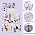 thumbnail image 4 of Gresahom Personalized Preschool Nap Mat for Toddler, Kids Sleeping Bag with Pillow and Blanket, Purple Horse Sleeping Mat for Daycare Girls and Boys, Easy Carry and Storage, 4 of 9