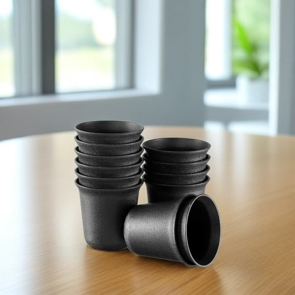 UPKOCH Indoor Planter Pots Black Plastic 12Set 2.5In Living Rooms