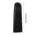 thumbnail image 2 of WIFKLSIIPG Long pour Perruque à la Mode Perruque Pouce Long Résistant à la Chaleur Fibre Synthétique Soie Colle Cheveux Femmes Cheveux Perruque Droite Haute Température (1 Pce), 2 of 3
