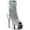 Silver, variant on 6" Heel, 1 3/4" PF Open Toe/Heel Ankle Boot, Side Zip - Slv Hologram Ostrich Pu/Slv Chrome, 6