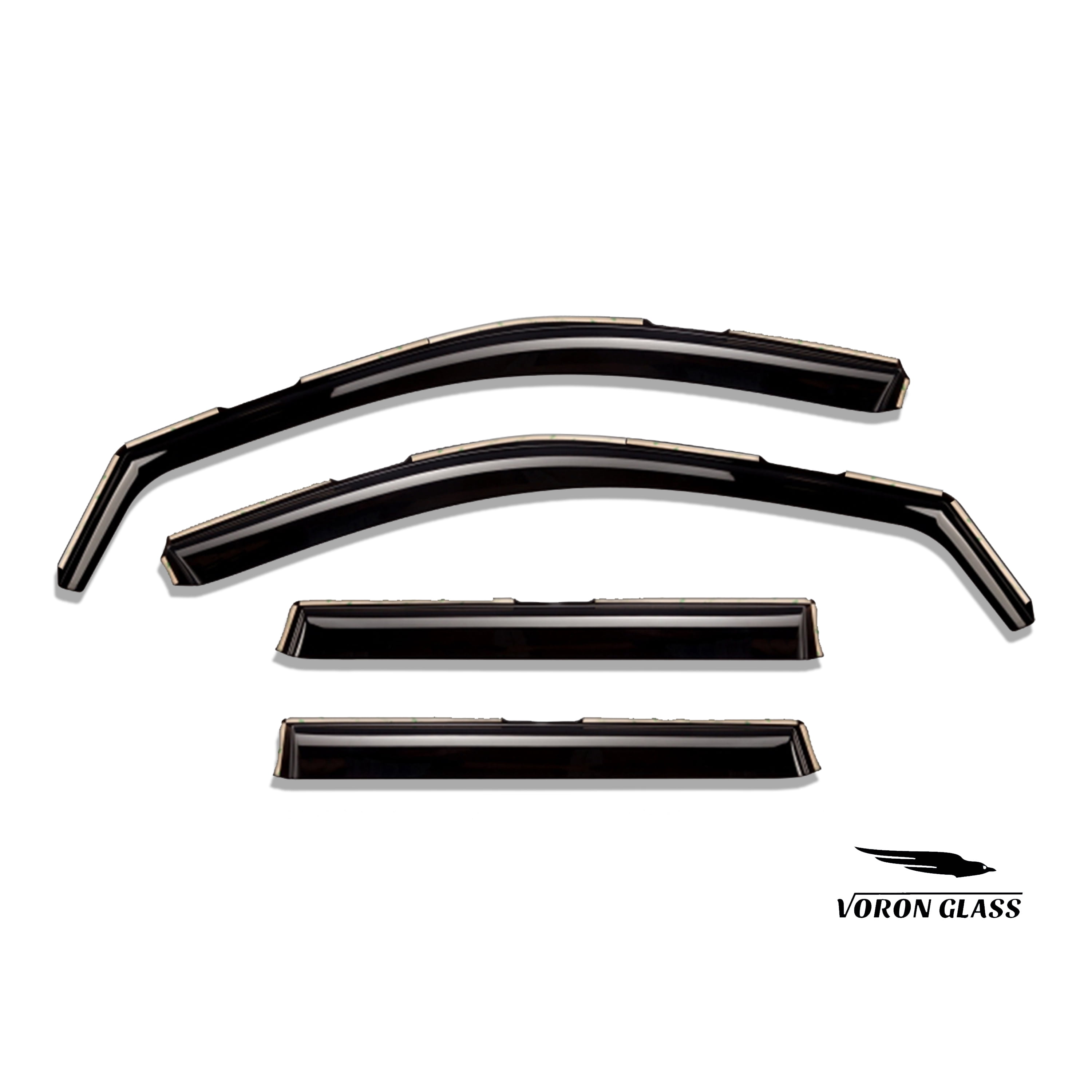 Voron Glass in-Channel Extra Durable Rain Guards for Jeep Grand Cherokee 2011-2021, Window Deflectors, Vent Window Visors, 4 Pieces - 220125