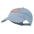 thumbnail image 2 of Halloween Jack O Lantern Embroidered Washed Dyed Cap - Lavender OSFM, 2 of 5