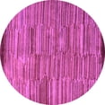 thumbnail image 1 of Ahgly Company Indoor Round Abstract Purple Modern Area Rugs, 7' Round, 1 of 4