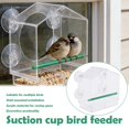 thumbnail image 2 of House Window Wild Bird Feeder Outdoor Removable Suction Cups Sliding Patio Feed For Garden Yard Birds Tray Automatic, 2 of 8