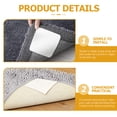 thumbnail image 2 of 12pcs Rug Corner Grippers Square Carpet Non-slip Sticker Rug Carpet Grippers for Area Rugs, 2 of 9