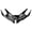 Black, variant on ABS Motorcycle Spoiler Wind Deflector For 125 150 Improved High Speed Stability Easy Mount Smooth Riding Experience