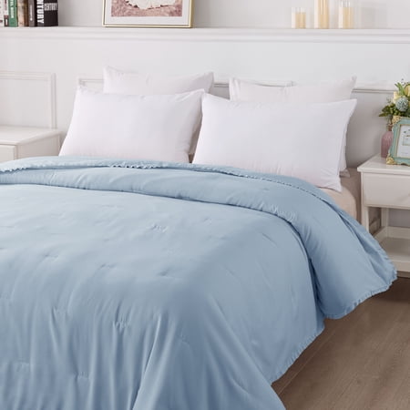 Ruffle Down Alternative Blanket - Twin - Blue Fog