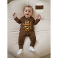 thumbnail image 3 of BemeyourBBs Baby Girls Thanksgiving Outfits Letter Print Romper with Headband, 3 of 9