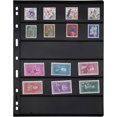 thumbnail image 1 of GHSDFBB Stamp Album Binder Stamp Protect Sleeve Album 10 Black PVC Inside Pages Stamp Pages, for Stamp Pages Collectors-6 Line, 1 of 7