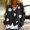 Black, variant on Sentmoon Loose Cardigan Sweaters for Women Knitted Long Sleeve Regular Womens Winter Coats,Casual Fashion Womens Fashion Loose Fit Coats Orange L Deals of the Day Clearance