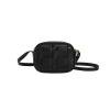 Bolso bandolera pequeño tejido para mujer, Bolso tejido, Bolso de hombro cuadrado (negro)