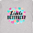 thumbnail image 4 of Inktastic Little Buttercup Hearts Boys or Girls Long Sleeve Toddler T-Shirt, 4 of 5