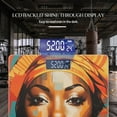 thumbnail image 3 of High Precision Body Weight Scale Smart Bathroom Scales with Large LCD Display(400lbs),Decorative for Bedroom-Beautiful African Woman Tribal Ethnic Watercolor Multicolor, 3 of 4