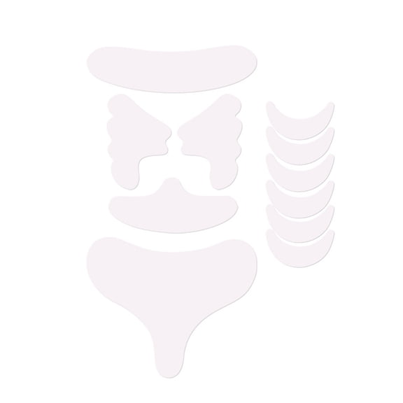 11Pack Invisible Silicone Wrinkles Prevention Strips For Forehead With Reusable Materials