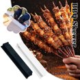 thumbnail image 4 of Thinsony en Plastique Rangée Brochette de Viande Brochette Fabricant de Viande avec Outil Pratique Boîte de Kebab Simple Rangée Noire, 4 of 6