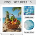 thumbnail image 3 of Diamond Art Kit for Adults, Tropical Fruit Basket Beach Scene Diamond Painting for Adults Beginners, 5D DIY Diamond Art Painting Kits, Colorful Diamond Painting Craft for Home Decor 12x16, 3 of 7