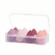 thumbnail image 1 of Juego de 8 esponjas de maquillaje – Esponja de belleza sin látex para crema líquida y polvo, suave, no absorbente, de varios tamaños con estuche, licuadoras de belleza multiforma para líquido y polvo, 1 of 1