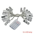 thumbnail image 3 of justharion Photo Clip Holder String Lights Battery Powered Christmas Decoration Fairy String LED Lights, 3 of 4