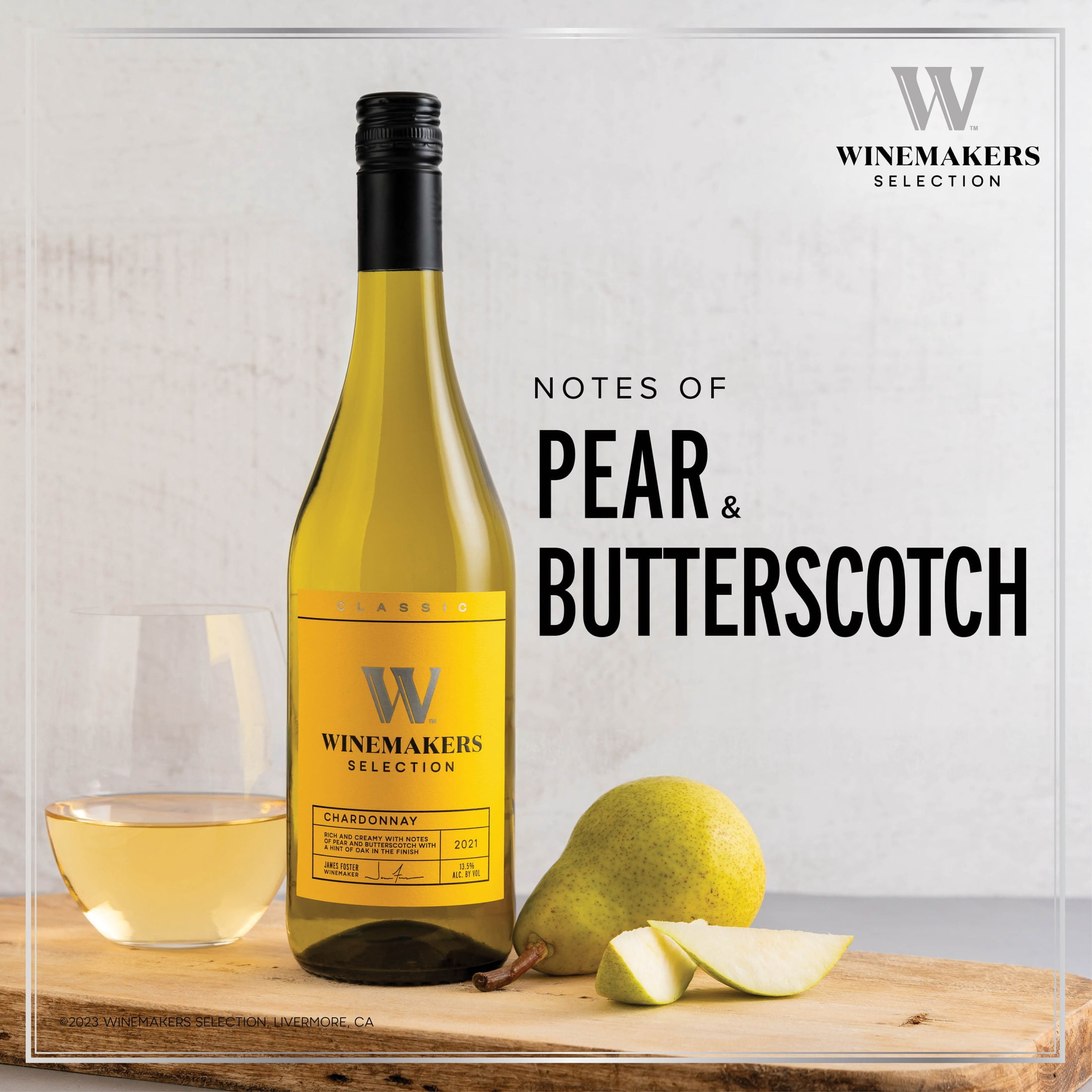Winemakers Selection Chardonnay, White Wine, 750ml
