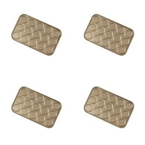 COURAGEDG Gold Non Stick Cookie Sheet 15 Even Cookie Sheet Macaron Cookie Sheet Pie Sheet For Home Use 4PCS Pizza Pan Holder Rack Wire Cooking Racks for Meat