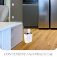thumbnail image 3 of unbranded kitchen rubbish recycle bin Plastic White with Cover for Office General Users 1Set, 3 of 8