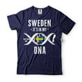 thumbnail image 4 of Sweden Patriotic Shirt Sweden Flag Tee Swedish National Tee Sweden DNA Shirt It's in my DNA shirt (X-Large Military Green), 4 of 6