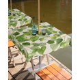 thumbnail image 2 of Fsddascl Botanical Leaves Outdoor Tablecloth - 60x60 Inch Square Dining Table Cover, Spring Retro Watercolor Pastoral Waterproof Outdoor Table Cloth with Umbrella Hole & Zipper for Picnic/Patio, 2 of 7