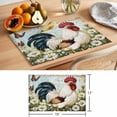thumbnail image 6 of Daisy Rooster Placemats Set of 4, Vintage Farmhouse Flower Butterfly Rustic Country Non-Slip Place Mats Washable Table Mats for Kitchen Dining Table Decorations Indoor/Outdoor, 6 of 9