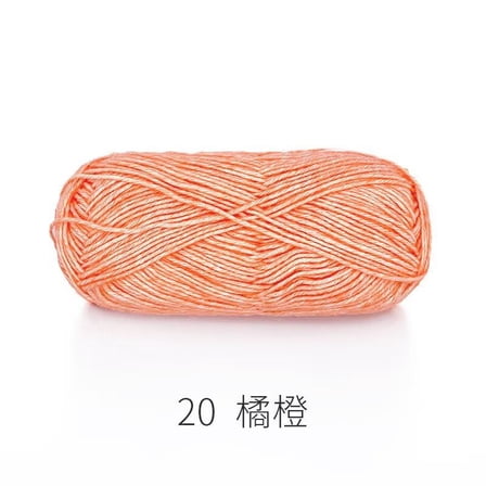 XmhyTop 50G Medium Worsted Weight Wool Yarn (142Yds), Soft Yarn Ideal for Crocheting & Knitting Projects, Orange