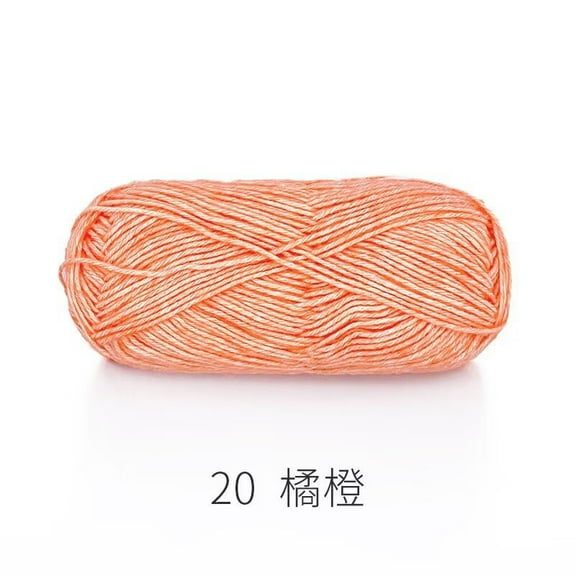 XmhyTop 50G Medium Worsted Weight Wool Yarn (142Yds), Soft Yarn Ideal for Crocheting & Knitting Projects, Orange