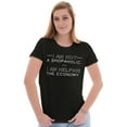 thumbnail image 4 of Not Shopaholic Helping Economy Shop Womens Slim Fit Graphic Tee Brisco Brands S, 4 of 5