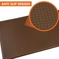 thumbnail image 3 of OPUX Anti Fatigue Kitchen Floor Mat, Reversible Cushioned Memory Foam Kitchen Rug Pad, Waterproof Non-Slip Padded Comfort Standing Mat Office Laundry Home Work Desk 47x17 (Black Brown), 3 of 7