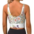 thumbnail image 3 of Lsque Autumn Garden Printed Women'S Sports Bra, Compression, Moisture Wicking, High-Impact Sports Bra For Women,Supportive sports bra-XX-Large, 3 of 9