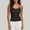 Black, variant on SEMPAI Women's Soft Stretchy Tank Tops Adjustable Strap Cami Slim Fit Ribbed Knit Summer Going Out Camisole Built in Bra