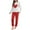 Red pajamas sets for women, variant on Nfurl Women's Ribbed Pajamas Sets Trendy Heart Printed Long Sleeve Sleepwear with Pants Petite Lounge Sets Ladies 2pcs Matching Pjs Red XL