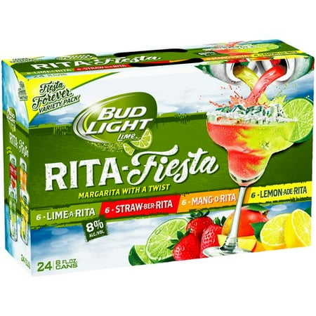 Bud Light Lime Rita-Fiesta Variety pack, 24 pack, 8 fl oz