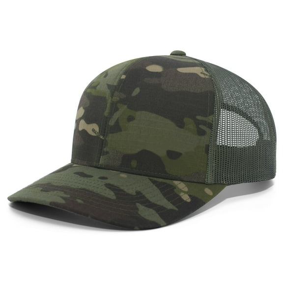 Pacific Headwear Multicam Trucker Snapback Cap M08 Multicam Original/Brown Os